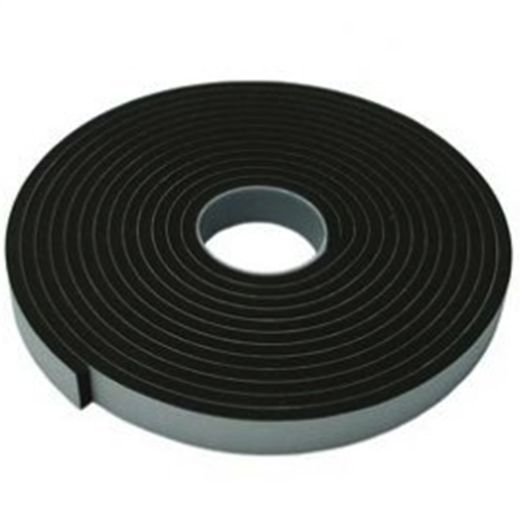 TAPE FOAM 12MM X 66M X 0.8MM DOUBLE SIDED BLACK 